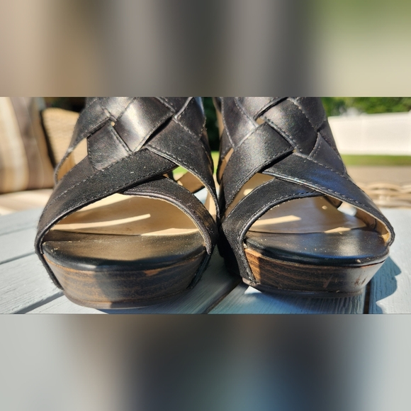 MRKT. black wedge sandals in size 7.5 - Picture 10 of 13